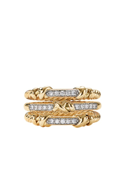 Helena Wrap Petite Ring, 18K Yellow Gold & Diamonds